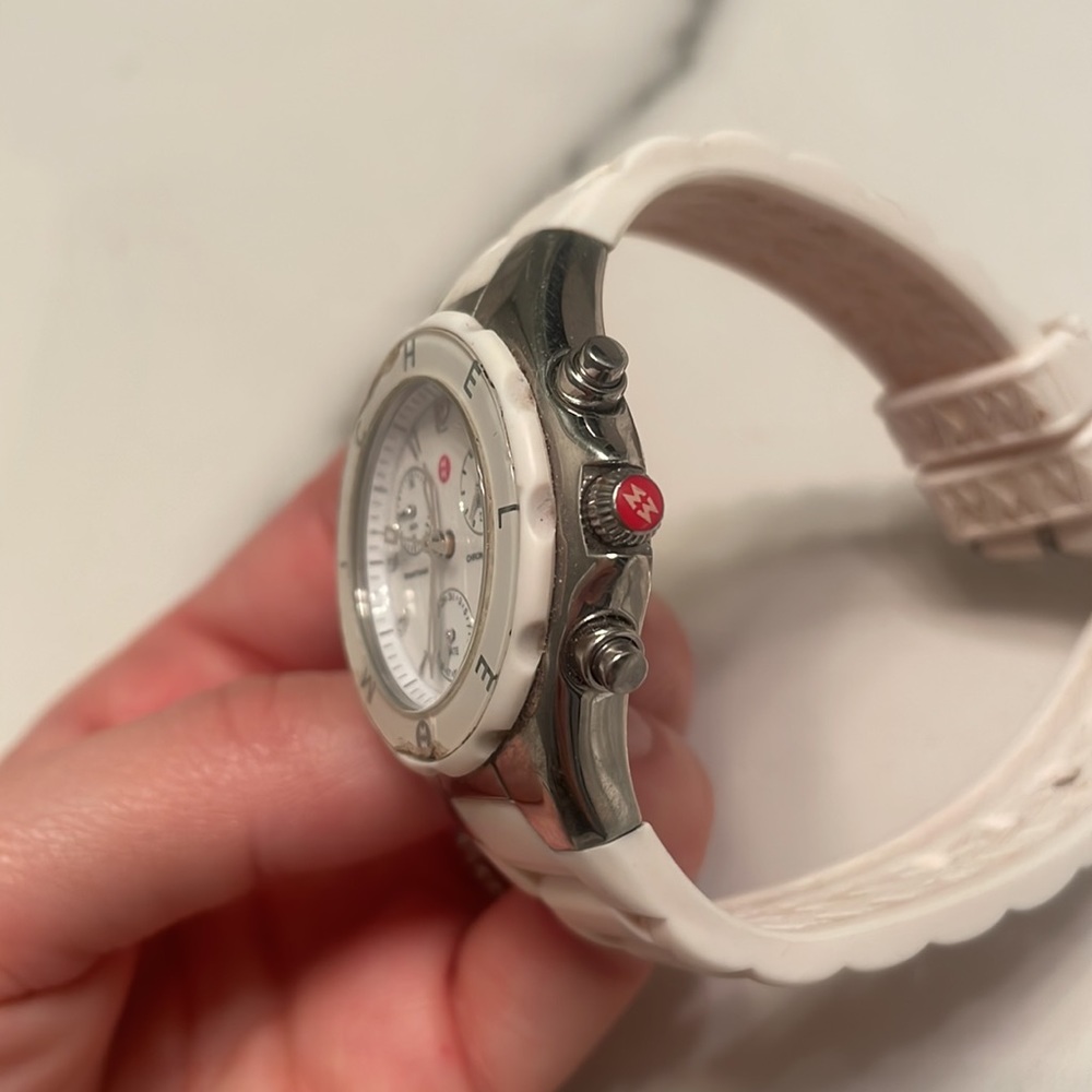 WHITE RUBBER MICHELE WATCH - Picture 2 of 6